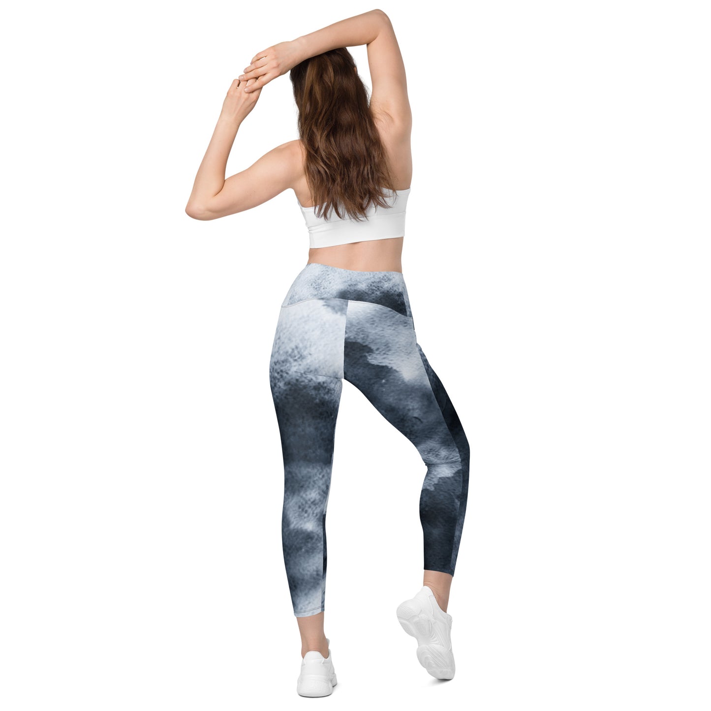Crossover leggings with pockets